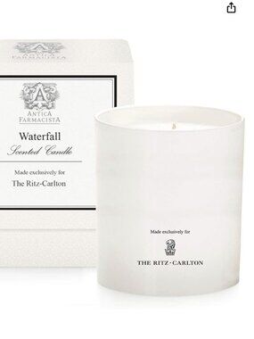BNWT Waterfall Candle by Antica Farmacista - Notes of Lemon and Cedarwood - 9 oz